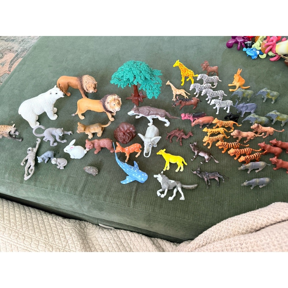 Mixed Lot Of Toy Animals Safari Includes Some Schleich